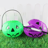 Maxbell Halloween Trick or Treat Bucket Lightweight for Children Boys Girls Festival Purple