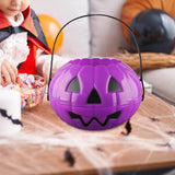 Maxbell Halloween Trick or Treat Bucket Lightweight for Children Boys Girls Festival Purple