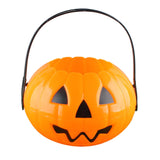 Maxbell Halloween Trick or Treat Bucket Lightweight for Children Boys Girls Festival Orange