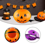 Maxbell Halloween Trick or Treat Bucket Lightweight for Children Boys Girls Festival Orange