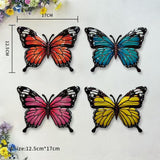 Maxbell 4 Pieces Iron Butterfly Wall Arts Ornaments for Wedding Cafe Courtyard Fence Style A