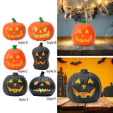 Maxbell Halloween Decoration Pumpkin LED Light Lighting Gift Home Party Bedside Lamp Style A