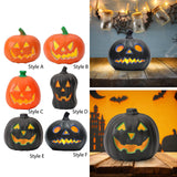 Maxbell Halloween Decoration Pumpkin LED Light Lighting Gift Home Party Bedside Lamp Style A