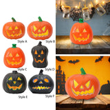 Maxbell Halloween Decoration Pumpkin LED Light Lighting Gift Home Party Bedside Lamp Style A