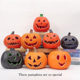 Maxbell Halloween Decoration Pumpkin LED Light Lighting Gift Home Party Bedside Lamp Style A
