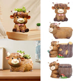 Maxbell Cute Animal Planter Decorative Craft Planter Pots for Outdoor Office Balcony A