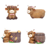 Maxbell Cute Animal Planter Decorative Craft Planter Pots for Outdoor Office Balcony A