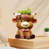 Maxbell Cute Animal Planter Decorative Craft Planter Pots for Outdoor Office Balcony A
