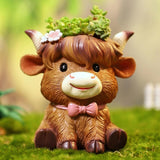 Maxbell Cute Animal Planter Decorative Craft Planter Pots for Outdoor Office Balcony A