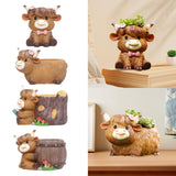 Maxbell Cute Animal Planter Decorative Craft Planter Pots for Outdoor Office Balcony A