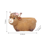Maxbell Cute Animal Planter Decorative Craft Planter Pots for Outdoor Office Balcony B