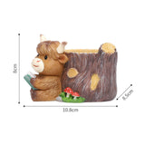 Maxbell Cute Animal Planter Decorative Craft Planter Pots for Outdoor Office Balcony C