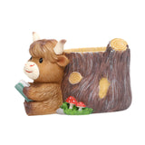 Maxbell Cute Animal Planter Decorative Craft Planter Pots for Outdoor Office Balcony C