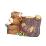 Maxbell Cute Animal Planter Decorative Craft Planter Pots for Outdoor Office Balcony C