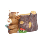 Maxbell Cute Animal Planter Decorative Craft Planter Pots for Outdoor Office Balcony C