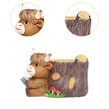 Maxbell Cute Animal Planter Decorative Craft Planter Pots for Outdoor Office Balcony C