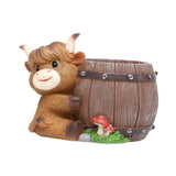 Maxbell Cute Animal Planter Decorative Craft Planter Pots for Outdoor Office Balcony D