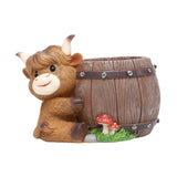 Maxbell Cute Animal Planter Decorative Craft Planter Pots for Outdoor Office Balcony D
