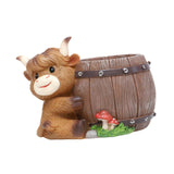 Maxbell Cute Animal Planter Decorative Craft Planter Pots for Outdoor Office Balcony D