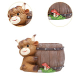 Maxbell Cute Animal Planter Decorative Craft Planter Pots for Outdoor Office Balcony D