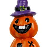 Maxbell Halloween Pumpkin Decoration Resin Pumpkin Figurine for Patio Home Bookshelf Style A