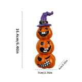 Maxbell Halloween Pumpkin Decoration Resin Pumpkin Figurine for Patio Home Bookshelf Style A