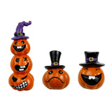 Maxbell Halloween Pumpkin Decoration Resin Pumpkin Figurine for Patio Home Bookshelf Style A