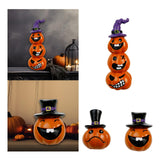 Maxbell Halloween Pumpkin Decoration Resin Pumpkin Figurine for Patio Home Bookshelf Style A