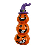 Maxbell Halloween Pumpkin Decoration Resin Pumpkin Figurine for Patio Home Bookshelf Style A