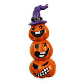 Maxbell Halloween Pumpkin Decoration Resin Pumpkin Figurine for Patio Home Bookshelf Style A