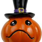 Maxbell Halloween Pumpkin Decoration Resin Pumpkin Figurine for Patio Home Bookshelf Style B