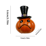 Maxbell Halloween Pumpkin Decoration Resin Pumpkin Figurine for Patio Home Bookshelf Style B
