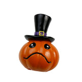 Maxbell Halloween Pumpkin Decoration Resin Pumpkin Figurine for Patio Home Bookshelf Style B