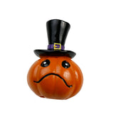 Maxbell Halloween Pumpkin Decoration Resin Pumpkin Figurine for Patio Home Bookshelf Style B