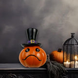 Maxbell Halloween Pumpkin Decoration Resin Pumpkin Figurine for Patio Home Bookshelf Style B