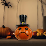 Maxbell Halloween Pumpkin Decoration Resin Pumpkin Figurine for Patio Home Bookshelf Style B