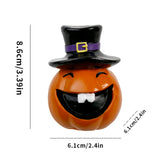 Maxbell Halloween Pumpkin Decoration Resin Pumpkin Figurine for Patio Home Bookshelf Style C