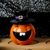 Maxbell Halloween Pumpkin Decoration Resin Pumpkin Figurine for Patio Home Bookshelf Style C
