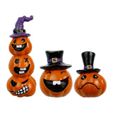 Maxbell Collectible Figurine Resin Sculpture Halloween Pumpkin Statue with Witch Hat 7x6x1.64cm