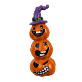 Maxbell Collectible Figurine Resin Sculpture Halloween Pumpkin Statue with Witch Hat 7x6x1.64cm