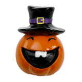 Maxbell Collectible Figurine Resin Sculpture Halloween Pumpkin Statue with Witch Hat 6.1x6.1x8.6cm Smile