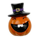 Maxbell Collectible Figurine Resin Sculpture Halloween Pumpkin Statue with Witch Hat 6.1x6.1x8.6cm Smile