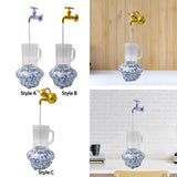 Maxbell Invisible Flowing Spout Watering Can Fountain Floating, for Yard DIY Desktop Style A