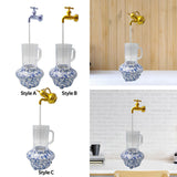 Maxbell Invisible Flowing Spout Watering Can Fountain Floating, for Yard DIY Desktop Style A