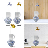 Maxbell Invisible Flowing Spout Watering Can Fountain Floating, for Yard DIY Desktop Style A