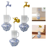 Maxbell Invisible Flowing Spout Watering Can Fountain Floating, for Yard DIY Desktop Style A