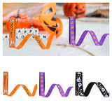 Maxbell Halloween Ribbon Halloween Decoration for Garland Flower Arrangements Crafts Orange