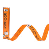 Maxbell Halloween Ribbon Halloween Decoration for Garland Flower Arrangements Crafts Orange