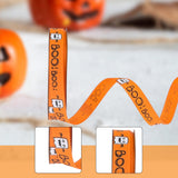 Maxbell Halloween Ribbon Halloween Decoration for Garland Flower Arrangements Crafts Orange