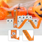 Maxbell Halloween Ribbon Halloween Decoration for Garland Flower Arrangements Crafts Orange
